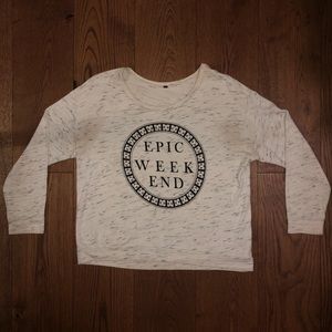 Epic weekend sweater 🧁